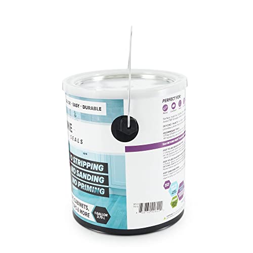 Beyond Paint All-In-One Refinishing Paint, No Sanding, Matte Finish For Cabinets, Countertops, Furniture And Doors, 1 Gallon, Licorice #TOP2