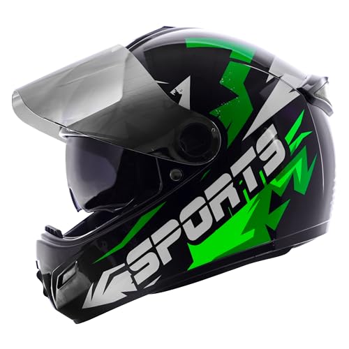 Image of Steelbird SBH-34 Sports ISI Certified Full Face Bike Helmet for Men and Women with Inner Smoke Sun Shield