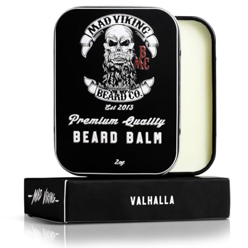 Mad Viking Valhalla Beard Balm – Non-Greasy Balm to Soften and St...