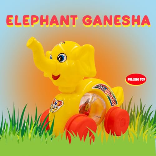 Image of ToyBharat My Friend Ganesha is a Colourful Pull-Along Travel Toy for Toddlers Aged 1-6. Safe, Non-Toxic, and Designed for Indoor and Outdoor Fun, it Encourages Movement, Learning.