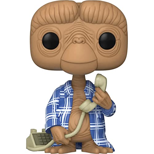 POP E.T. The Extra-Terrestrial - E.T. in Flannel Robe Funko Pop! Vinyl Figure (Bundled with Compatible Pop Box Protector Case), Multicolored, 3.75 inches