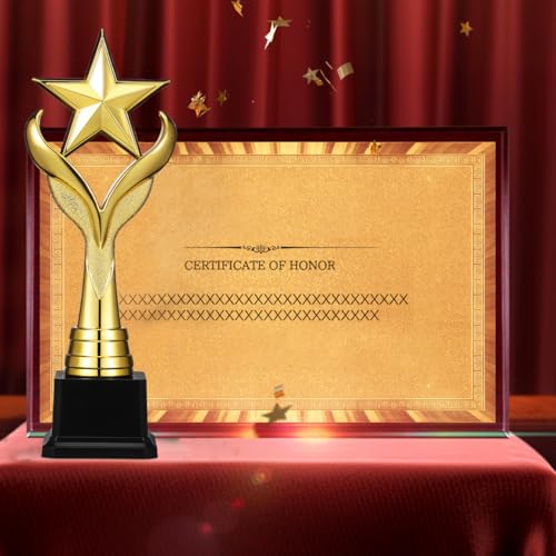 Trophée d'or 1ère place étoile de 28 cm pour remise de prix - 2