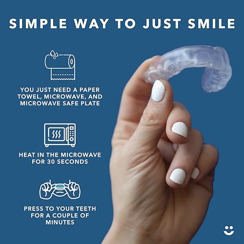 Image of Just Smile Night Guard, Mouthguard for Teeth Grinding and Bruxing, Clear | Moldable mouth guard protection for teeth clenching while sleeping