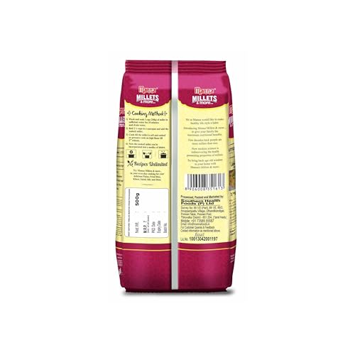 Image of Manna Little Millet Natural Grains 2kg (500g x 4 Packs) - (Kutki /Samai /Same /Samalu) | Native Low GI Millet Rice | High Protein & More Fibre than Rice