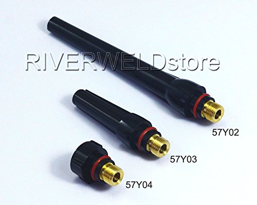 Image of RIVERWELD TIG Back Cap 57Y02 57Y03 57Y04 for TIG 17 18 26 3pcs | Fit QQ300 PTA DB SR WP 17 18 26 TIG Welding Torch