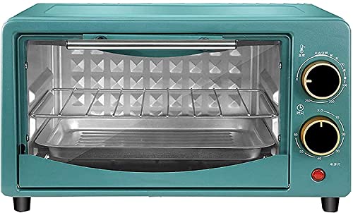 SDGBCXD Horno pequeño, Horno eléctrico Multifuncional de 12 litros, pequeño Horno sobremesa for el hogar, encimera con Puertas Cristal for la Cocina del