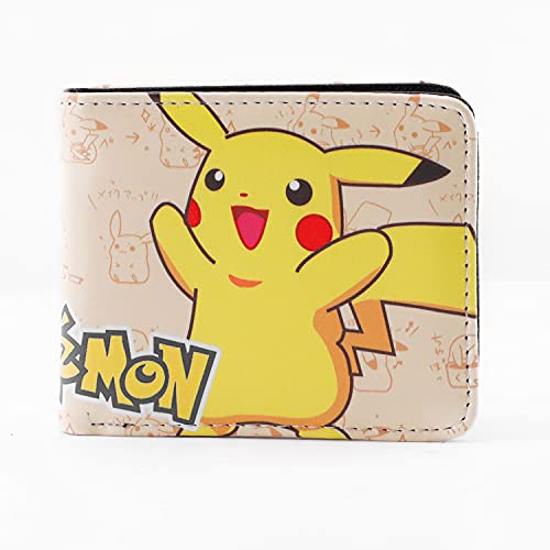 G-Ahora Anime Bifold Leather Wallet Purse Credit Card Holder Pikachi Coin Purse For Teen Boys Girls Kids(Wc 1) #TOP4