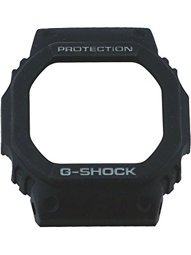 Casio 10186006 Genuine Factory Replacement Black Rubber Bezel fits DW56RT-1V DW56RTWC-1V GW5600J-1