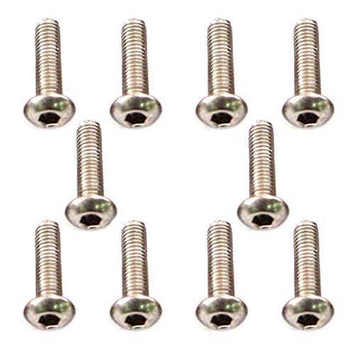 Integy RC Muchmore Racing Stainless Screw Round Head 3x12mm (10pcs)