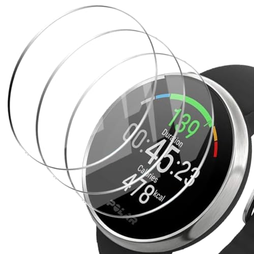 Zerrshoo Protector de Pantalla para Polar Ignite, Polar Ignite Cristal Templado 3 Piezas, HD Cristal Dureza 9H Vidrio para Polar Ignite Templado Protector de Pantalla