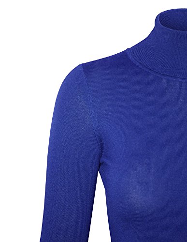 Image of Cielo Womens Solid Basic Stretch Turtleneck Pullover Knit Sweater