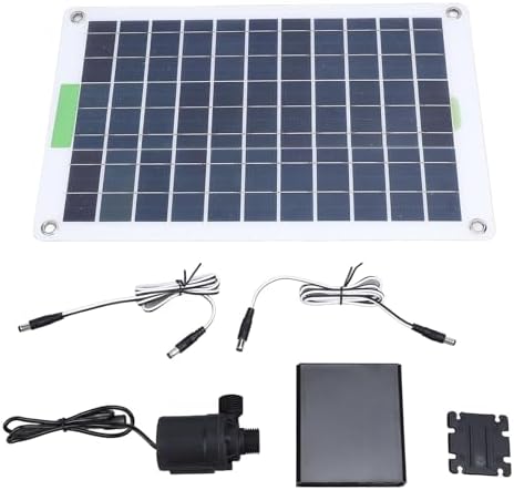 Kit de Pompe à Eau Solaire Tête de 16,4 Pieds 100W Pompe de Fontaine D'eau à éne