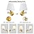 Battery Operated Wall Sconce, Wireless Rechargeable Wall Lights, Swing Arm Wall Lamps with Remotes Dimmable 15 Colors Detachable Bulbs, Gold Sconces Wall Decor Set of 2 for Bedroom Living Room