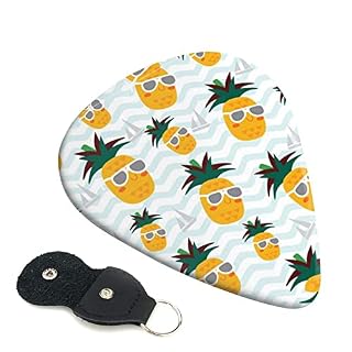 Lot de 6 médiators mignons ananas pour guitare acoustique, guitare électrique, basse, ukulélé – fins, moyens et épais. - Les Beatles, Paul McCartney, John Lennon, RIngo Starr, George Harrison