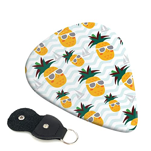 Lot de 6 médiators mignons ananas pour guitare acoustique, guitare électrique, basse, ukulélé – fins, moyens et épais. - Les Beatles, Paul McCartney, John Lennon, RIngo Starr, George Harrison Lot de 6 médiators mignons ananas pour guitare acoustique, guitare électrique, basse, ukulélé - fins, moyens et épais.