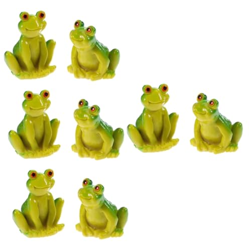 Mini Grenouille décor de jardin extérieur miniature en résine x10