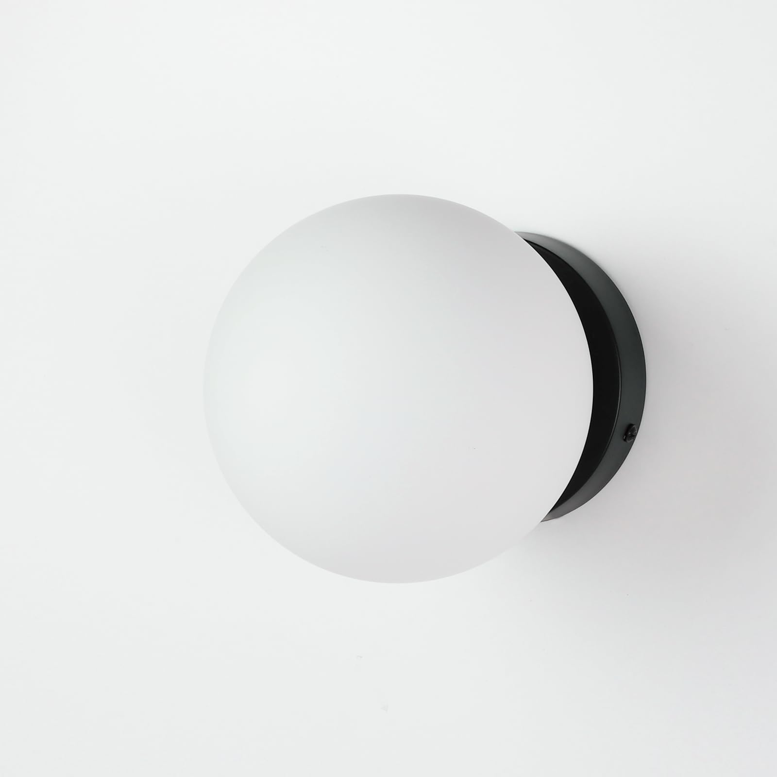 Moderne wandlamp zwart GU10 50mm IP44 - Baleno