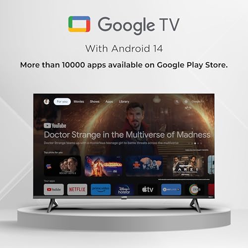 Image of Wobble 108 cm (43 inches) K Series FHD Smart LED TV with Google TV 5.0 (Black) WB43FDAGU2841D25