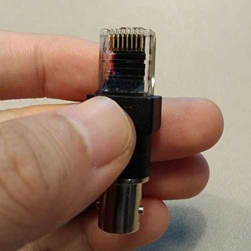 Adaptador BNC Hembra a RJ45 Macho Pack x5 miniatura 5