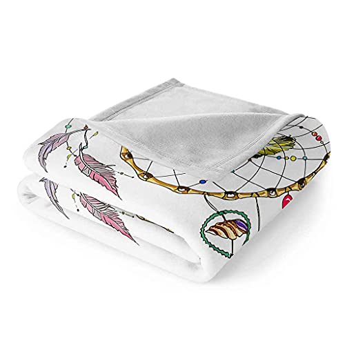 Couverture microfibre douce attrape-rêves flanelle toutes saisons
