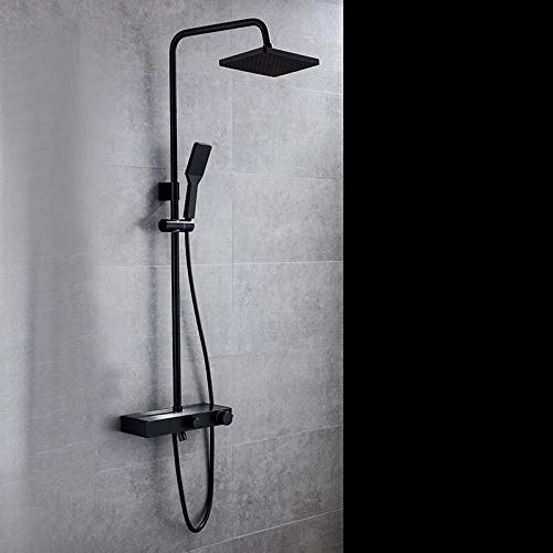 Robinet de douche noir anticalcaire pour baignoire sans fuite - 2