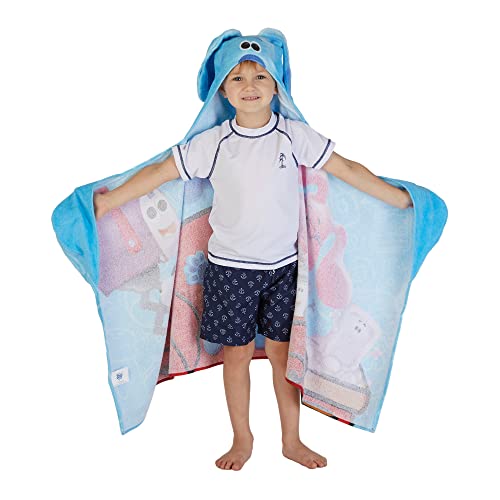 Image of Blues Clues Bath /Pool /Beach Soft Cotton Terry Hooded Towel Wrap, 24 in x 50 in, By Franco Kids