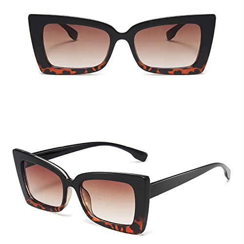 Classique rétro carré lunettes de soleil femmes grand rectangle