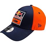 Red Bull New Era KTM Replica Team Curved Cap - Talla única - Unisex - Naranja y Azul Marino - Diseño Exclusivo