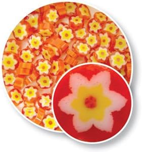 Orange Cape Jasmine Millefiori - 96 Coe