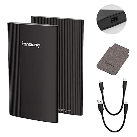 Fanxiang 1TB P105 Up to 540 MB/s SSD USB 3.2 Gen 2 Type-C Portable Solid State Drive - (FXSSD105P-1TB-BW) (1TB) Cover