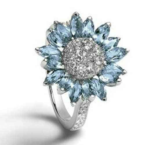 Exquisite Women's 925 Sterling Silver Ring Oval Cut Fire-Opal Diamond Jewelry Birthday Gift Bridal Party Ring3