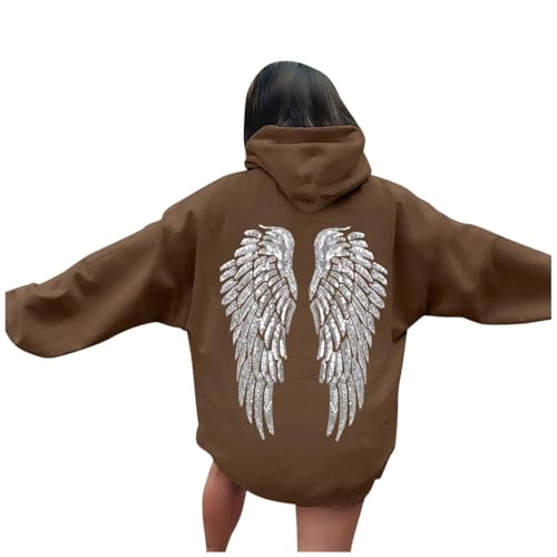 Genérico Sudadera con Capucha Informal para otoño e Invierno, Sudadera con Estampado de Color sólido, Forro Polar Acogedor para Uso Diario
