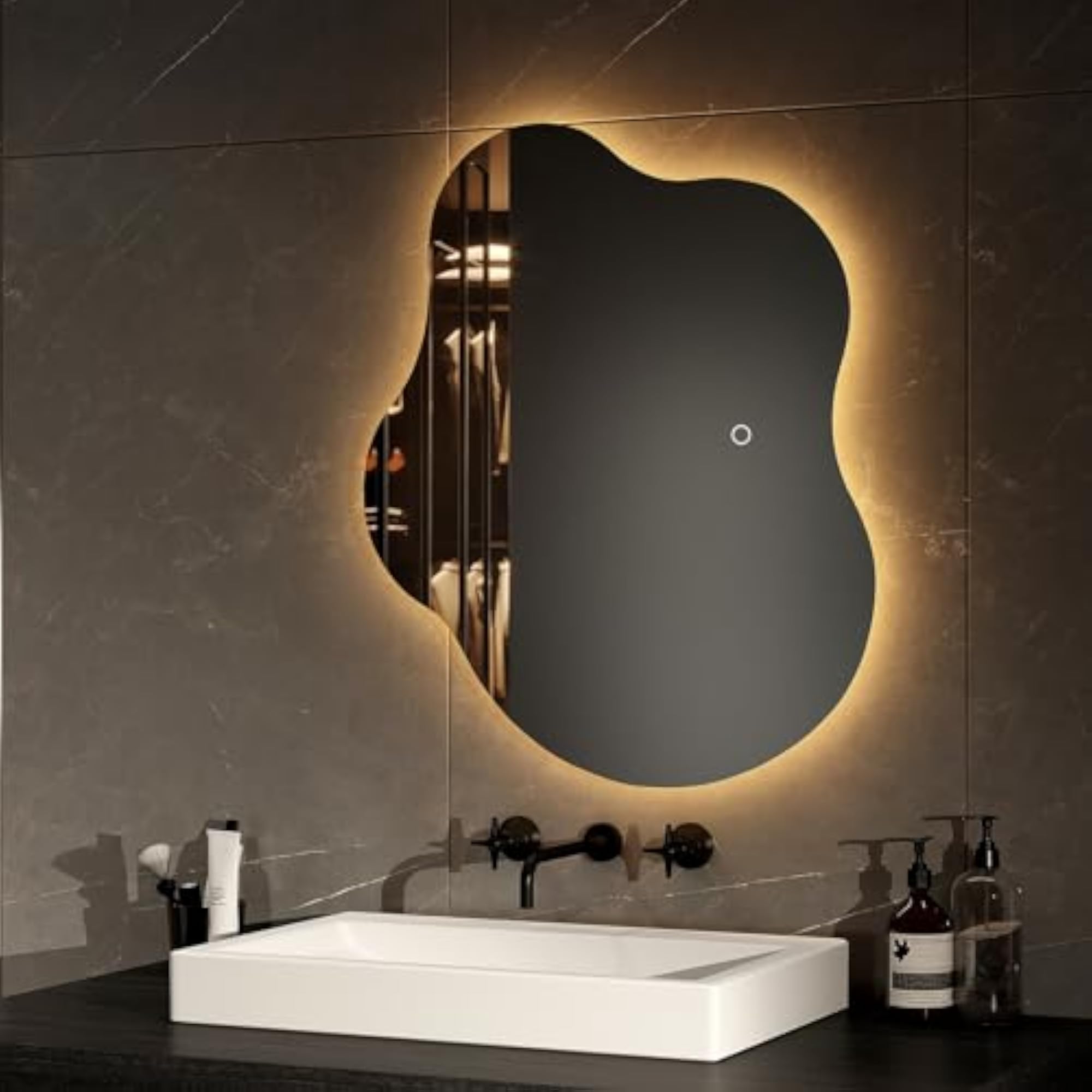 LED Bathroom Mirror with Touch Sensor