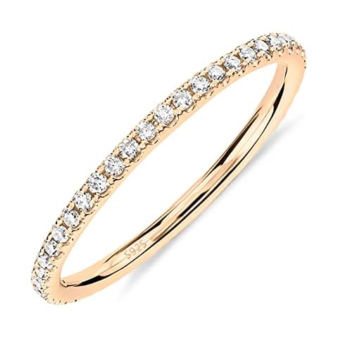 PAVOI CZ Simulated Diamond Stackable Ring Cover
