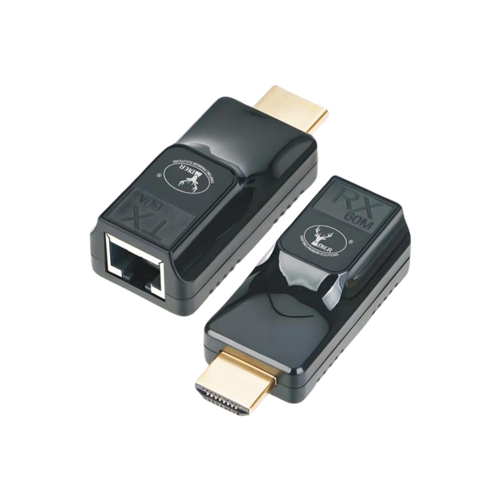 DIER Crafting Premier Solutions c Over Cat6 | Up to 60M Transmission | Full HD 1080P, 4K & 3D Support | USB-C Power Supply | RJ45 & HDTV Interface | Windows 10/11 Compatible-image-16