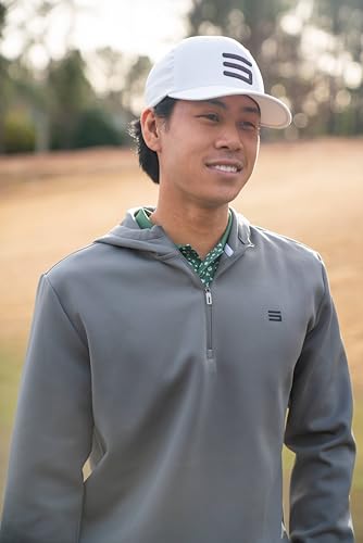 Three Sixty Six Men's Therma Quarter Zip Hoodie Pullover - 1/4 Zip Sweater Golf Sweatshirt - Moisture Wicking and Windproof3