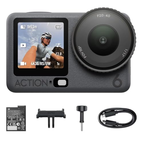 Image of DJI Osmo Action 6 Standard Combo, 4K120fps, 1 /1.1 inch Sensor, f /2-f /4, 4h Battery