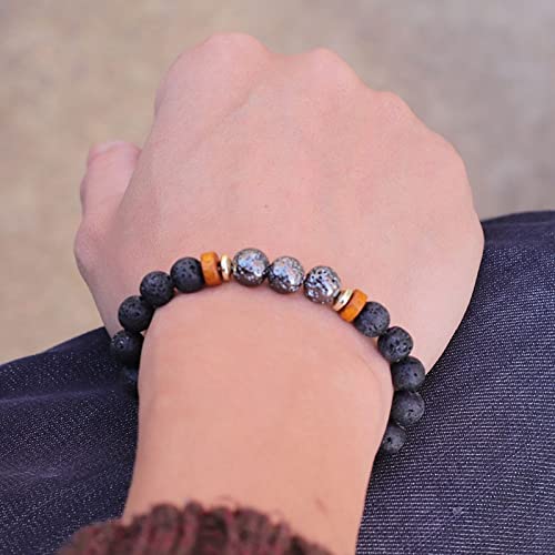 Kralen Armband Varisciet en Lava - by LYDIAN