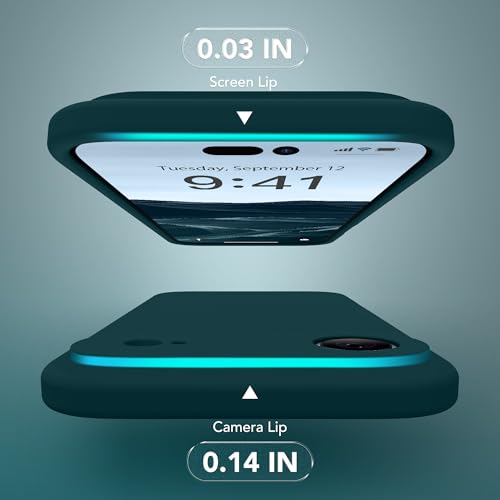 Image of Magnetic for iPhone Air Case, Compatible with MagSafe, [Full Camera Protection][Screen Protector] Silicone Shockproof Protective Phone Case for iPhone 17 Air 6.5 inch, Deep Blue