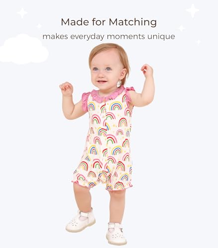 Baby Girl's Romper-Viscose Made from Bamboo, Ruffle Sleeve Jumpsuit Infant Rompers Summer Outfits Soft Clothes3