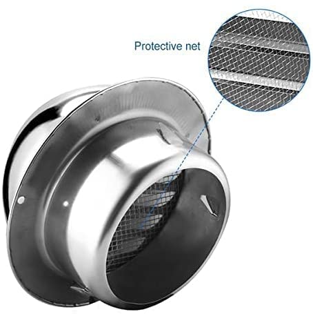Image of Astberg Outer Cowl Steel Powder Coated /Chimney Cowl /Outer Cowl with Mesh /Wall Outer Grill /Pipe Exhaust Cover /Wall Vent Cover / (200mm /8 inches)