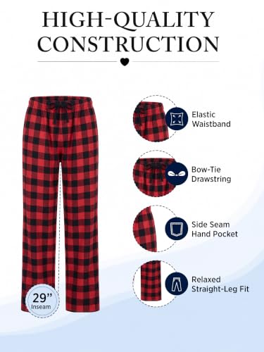 Image of Ashford & Brooks Women's Super Soft Flannel Plaid Pajama Sleep Pants