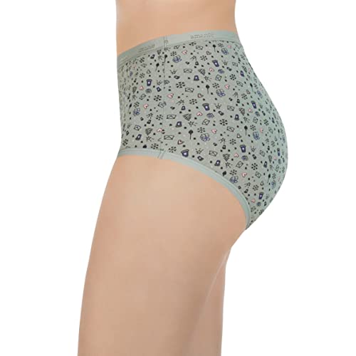 Image of Amante Printed Cotton Full Brief Panty Pack(Pack of 3)