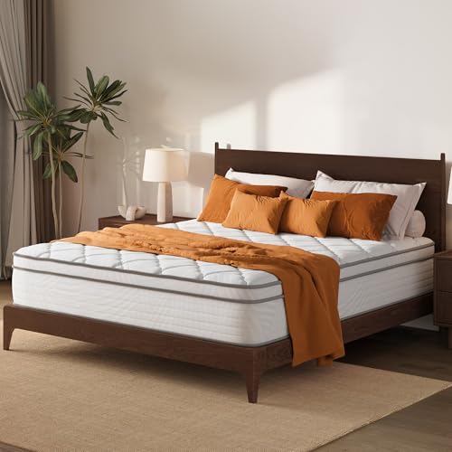 Image of Avenco 12 Inch Queen Mattress Individual Pocket Springs for Motion Isolation & Comfort Foam for Pressure Relief, Medium Firm, CertiPUR-US Certified