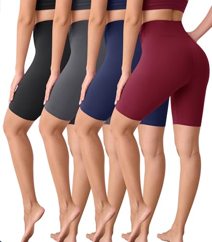 VALANDY Creamlush 4 Pack Biker Shorts Women-8