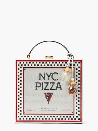 kate spade new york Women's Novelty Food Crossbody Bag, 3D Spazzolato Pizza Box