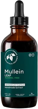 Mountain Meadow Herbs Mullein Leaf Extract Verbascum thapsus Liquid Herbal Tincture Non-GMO, Gluten-Free, 4 oz
