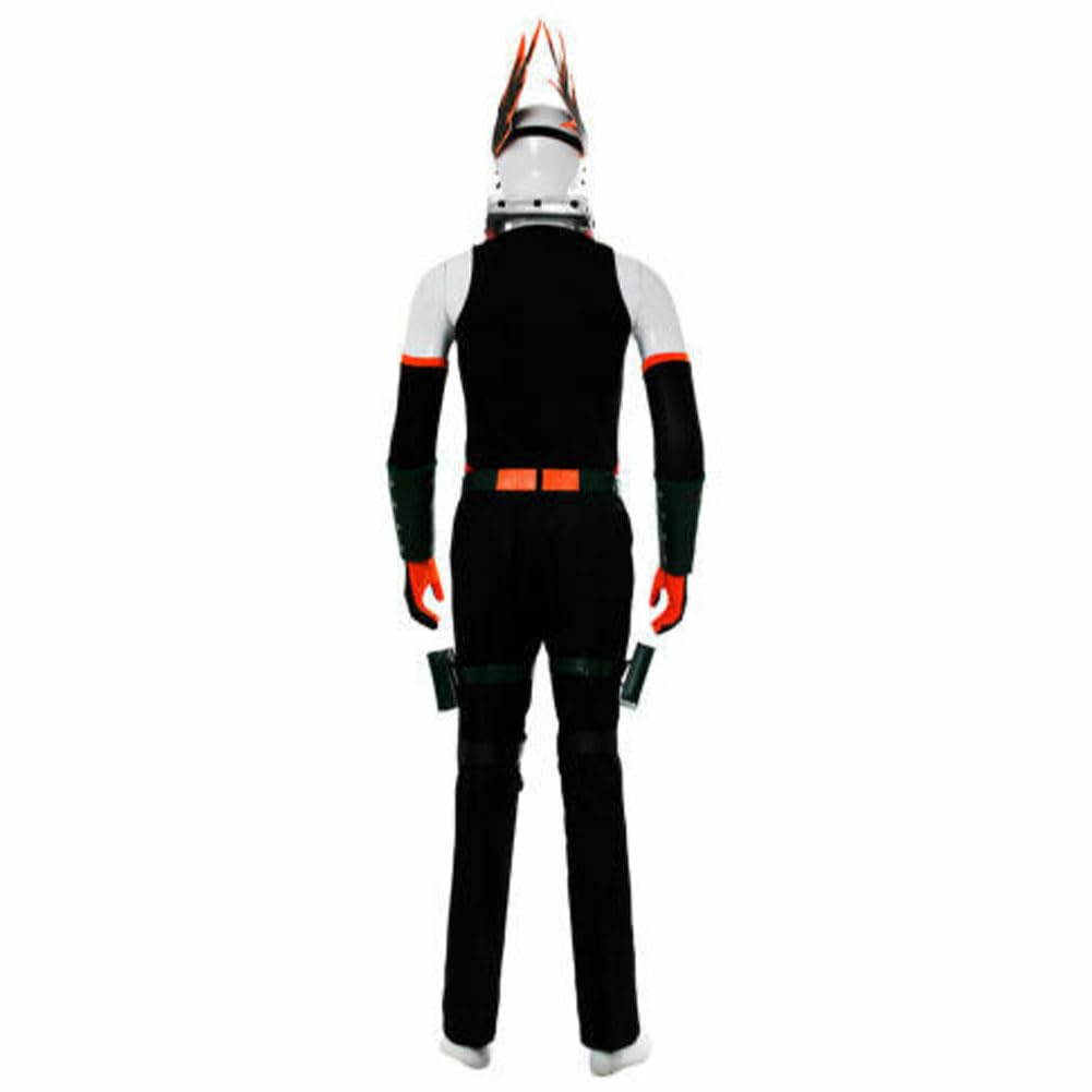 Zhongkaihua MHA - Disfraz de anime Bakugou Katsuki, conjunto completo de una sola pieza para Halloween, carnaval, fiesta, disfraz