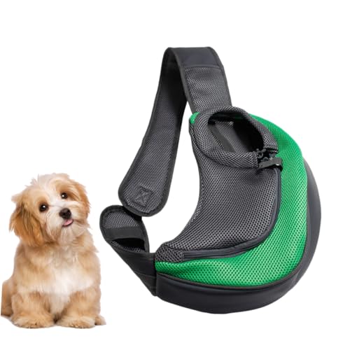 Bolsa para mascotas pequeña de poliéster verde SHINEOFI resistente para exteriores 7