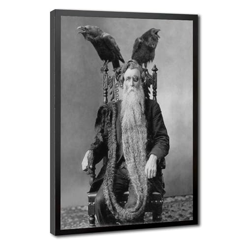 Impression sur toile Odin pour décoration de bureau rétro et élégante